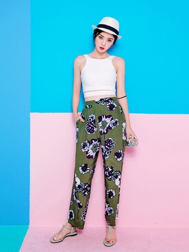 「hat」｜chuutaiwanさん（レディース・164cm）の夏コーディネート