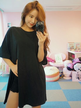 「chuu（チュー）のアイテム」を使った、chuutaiwanさん（レディース・164cm）の夏コーディネート