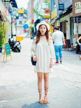 「beige」｜chuutaiwanさん（レディース・164cm）の夏コーディネート