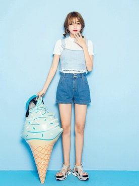 「lovely」｜chuutaiwanさん（レディース・164cm）の夏コーディネート