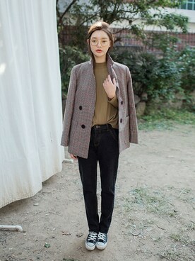 「jacket 」｜chuutaiwanさん（レディース・164cm）の秋コーディネート