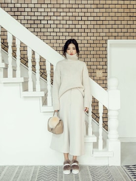 「chuu（チュー）のアイテム」を使った、chuutaiwanさん（レディース・164cm）の秋コーディネート