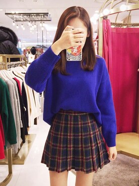 「chuu（チュー）のアイテム」を使った、chuutaiwanさん（レディース・164cm）の秋コーディネート