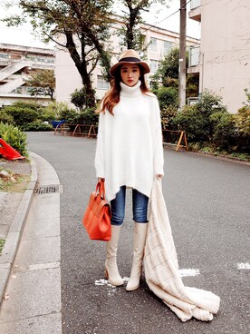 「hat」｜chuutaiwanさん（レディース・164cm）の冬コーディネート