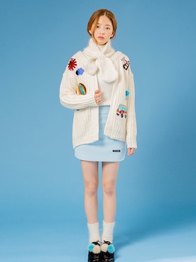 「chuu（チュー）のアイテム（ジャケット/アウター）」を使った、chuutaiwanさん（レディース・164cm）の冬コーディネート
