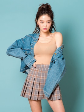 「chuu（チュー）のアイテム（ジャケット/アウター）」を使った、chuutaiwanさん（レディース・164cm）の冬コーディネート