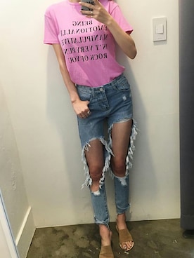 「chuu（チュー）のアイテム」を使った、chuutaiwanさん（レディース・164cm）の春コーディネート