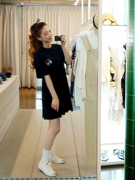 「Chuu」｜「アイテム（ワンピース/ドレス）」を使った、chuutaiwanさん（レディース・164cm）の夏コーディネート