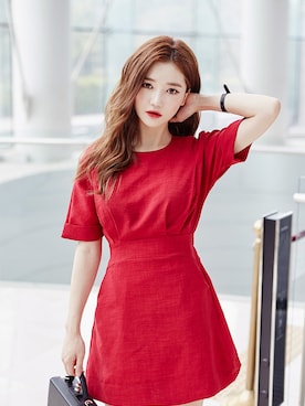 「Chuu」｜「アイテム（ワンピース/ドレス）」を使った、chuutaiwanさん（レディース・164cm）の夏コーディネート