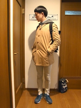 「artyz（アーティーズ）のアイテム」を使った、道守信也さん（メンズ・172cm）の春コーディネート