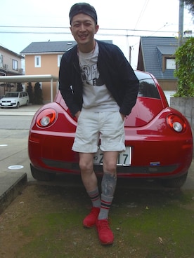 「artyz（アーティーズ）のアイテム」を使った、道守信也さん（メンズ・172cm）の春コーディネート