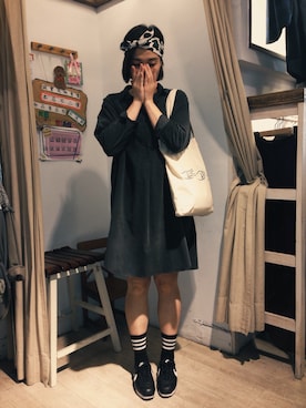 「宇宙」｜「アイテム（シューズ）」を使った、Lulupapaさん（レディース・170cm）の秋コーディネート
