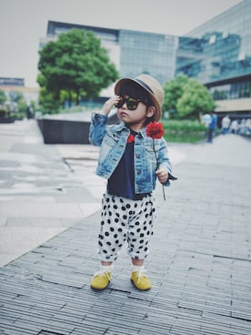 「Carter's（カーターズ）のアイテム（ジャケット/アウター）」を使った、Baby🐦L.·'·-ioさん（キッズ・80cm）の春コーディネート
