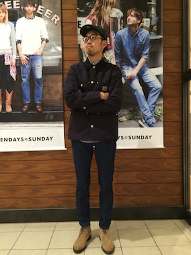 藤原 玲さん（メンズ・180cm）の秋コーディネート