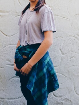 「White Sierra のアイテム（その他トップス、その他）」を使った、Prissyさん（レディース・157cm）の秋コーディネート