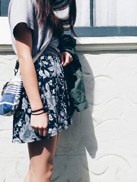 「Pacsunのアイテム（スカート、その他）」を使った、Prissyさん（レディース・157cm）の秋コーディネート