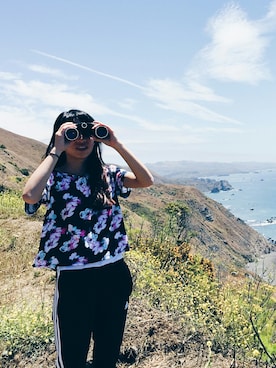 「Amercombieのアイテム（Tシャツ/カットソー、その他）」を使った、Prissyさん（レディース・157cm）の秋コーディネート