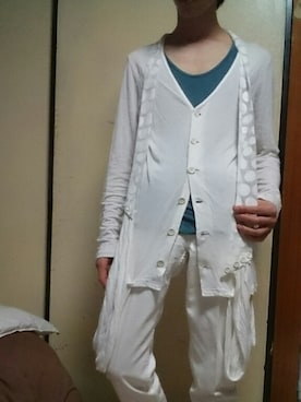 「GADGET GROW（GADGET GROW）のアイテム（カーディガン/ボレロ）」を使った、カメレオンさん（メンズ・165cm）の春コーディネート