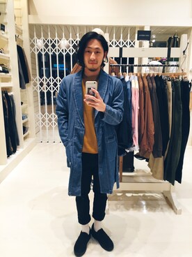 「TAIPEI」｜「アイテム（その他アウター）」を使った、Ryanさん（メンズ・168cm）の秋コーディネート