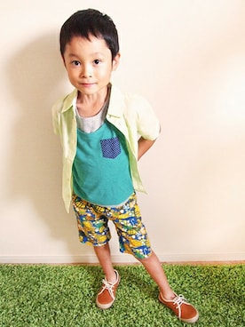 やまとくんさん（キッズ・110cm）の夏コーディネート