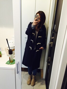 「URBAN RESEARCH Sonny Label（アーバンリサーチサニーレーベル）のアイテム（ダッフルコート）」を使った、♥shi4♥さん（レディース・165cm）の冬コーディネート