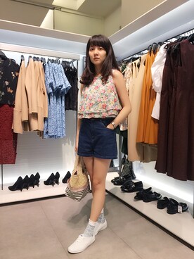 Sarah Chiuさん（レディース・161cm）の秋コーディネート