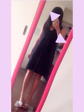 「通販」｜「アイテム（ワンピース/ドレス）」を使った、nnmさん（レディース・155cm）の夏コーディネート