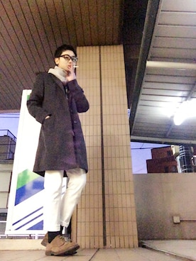 「美容師」｜「アイテム（チェスターコート）」を使った、kyosukeさん（メンズ・172cm）の冬コーディネート