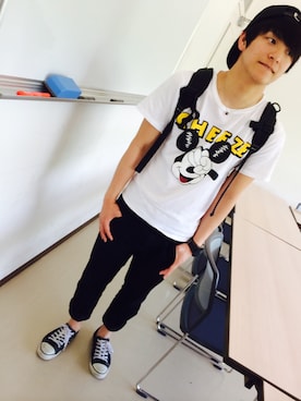 「GOGOSING（ゴゴシング）のアイテム」を使った、こうせいさん（メンズ・168cm）の春コーディネート