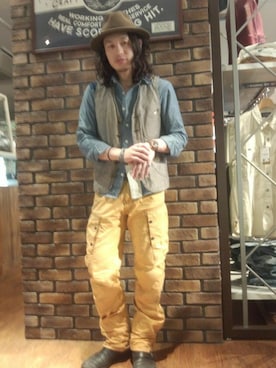 AVIREX(アヴィレックス）　メンズ　メランジ　ツイル　ワークベスト AVIREX(アヴィレックス） メンズ メランジ ツイル ワークベスト