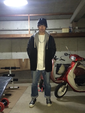 「CASH CA（カシュカ）のアイテム」を使った、 Tsuyokiさん（メンズ・170cm）の春コーディネート