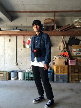 「アー・ペー・セー(A.P.C.)」｜ Tsuyokiさん（メンズ・170cm）の春コーディネート