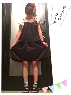 「レプシィム(LEPSIM)」｜「アイテム（キャミソール）」を使った、きゃしーさん（レディース・153cm）の秋コーディネート