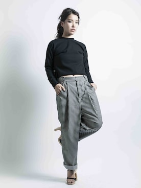 「SO（エスオー）のアイテム（パンツ）」を使った、manaさん（レディース・160cm）の秋コーディネート