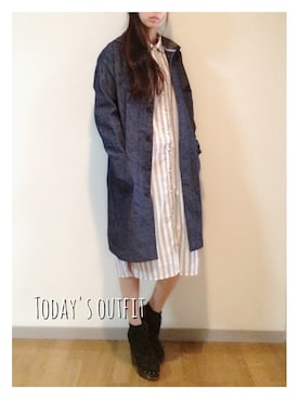 「SO（エスオー）のアイテム（ジャケット/アウター）」を使った、manaさん（レディース・165cm）の秋コーディネート