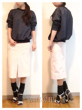 「SO（エスオー）のアイテム（スウェット）」を使った、manaさん（レディース・165cm）の秋コーディネート