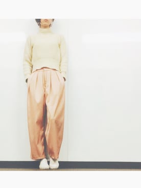 「SO（エスオー）のアイテム（パンツ）」を使った、manaさん（レディース・165cm）の冬コーディネート