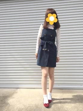 「passage mignon/flaneur（パサージュミニョンフラヌール）のアイテム（シューズ）」を使った、かならいだーさん（レディース・157cm）の秋コーディネート