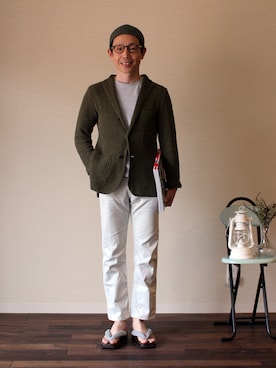 MakotoKanamuraさん（メンズ・165cm）の春コーディネート