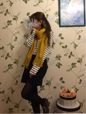 「united arrows」｜「アイテム（ブーティ）」を使った、Ayumi Igarashiさん（レディース・152cm）の秋コーディネート