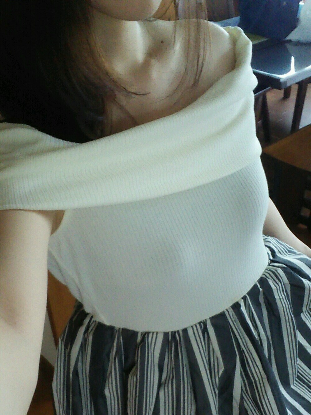 「雨が続いてるね、ワンピース、かわいい、もうすぐ夏が終わる」｜「nobrandのアイテム（ワンピース、その他）」を使った、あぇむさん（レディース・154cm）の夏コーディネートの1枚目の写真