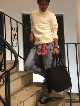 けいにょろさん（メンズ・182cm）の秋コーディネート