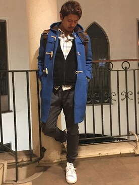 カーディガン ボレロを使った ブルーコート のメンズ人気ファッションコーディネート Wear