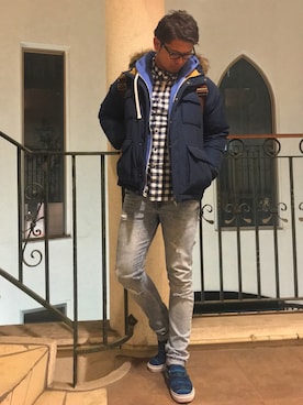 けいにょろさん（メンズ・182cm）の冬コーディネート