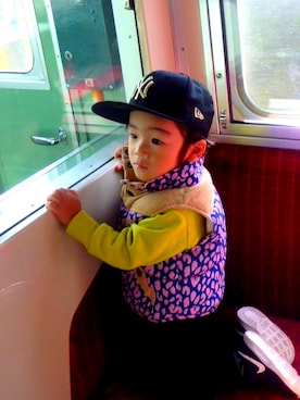 「アイテム（ダウンベスト、その他）」を使った、AKA7NEさん（レディース・151cm）の秋コーディネート