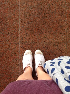 「アイテム（チュニック、レッド系）」を使った、zhierさん（レディース・158cm）の春コーディネート