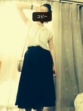 「Dr. Martens（ドクターマーチン）のDr.Martens (ドクターマーチン)/1461 3EYE GIBSON SHOES（その他シューズ）」を使った、mzhさん（レディース・148cm）の春コーディネート