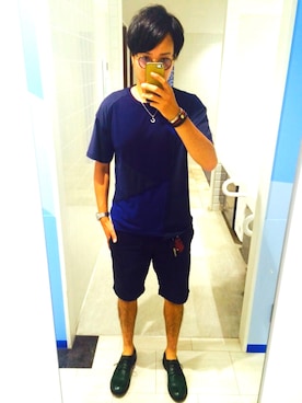 「FREEDOM（フリーダム）のアイテム」を使った、yu-sukeさん（メンズ・180cm）の夏コーディネート