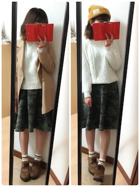 「ニットキャップ」｜✩Ｋｉｉさん（レディース・154cm・10代）の秋コーディネート