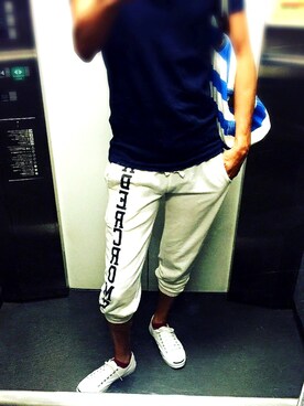 「Abercrombie&Fitch（アバークロンビーアンドフィッチ）のアイテム（バッグ）」を使った、lupin48さん（メンズ・178cm）の夏コーディネート